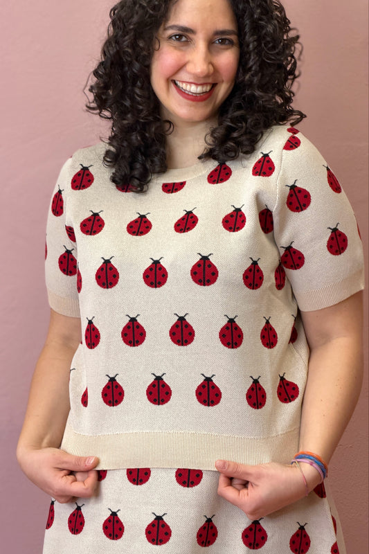 Maglia fantasia coccinelle - BURRO