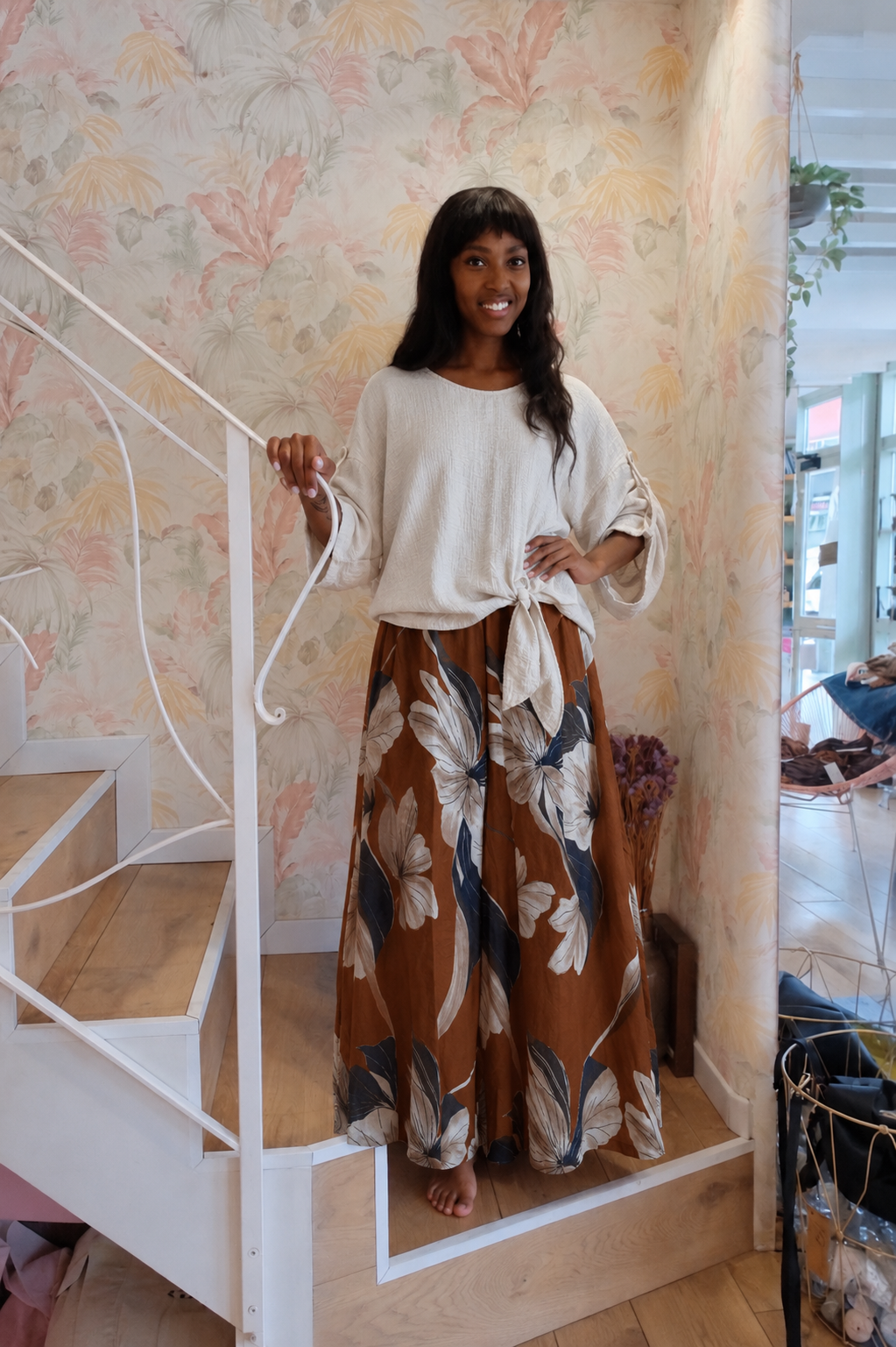 Pantalone fantasia - RUGGINE