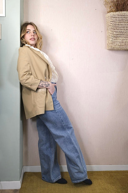 Jeans DY939 palazzo - DENIM CHIARO