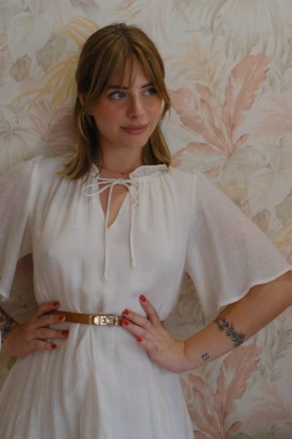 Abito maniche corte - BEIGE
