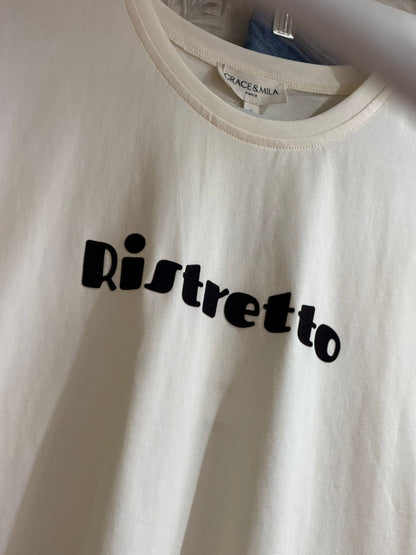 T-shirt stampa Ristretto - MARRONE