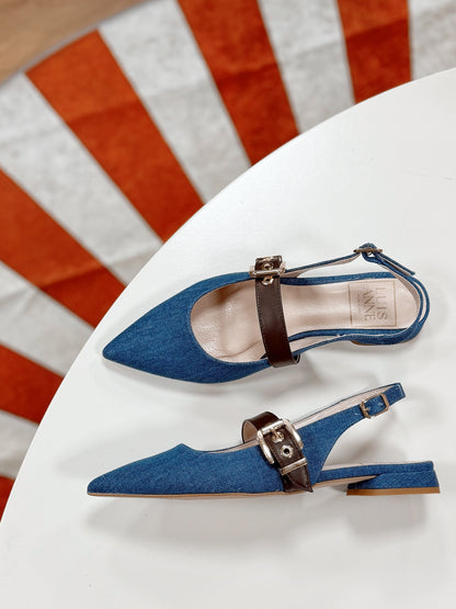 Décolleté Ballerina - BLU DENIM