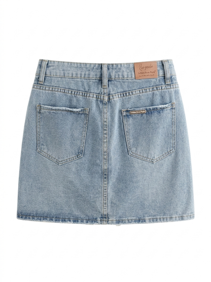 MiniGonna di jeans letter - DENIM