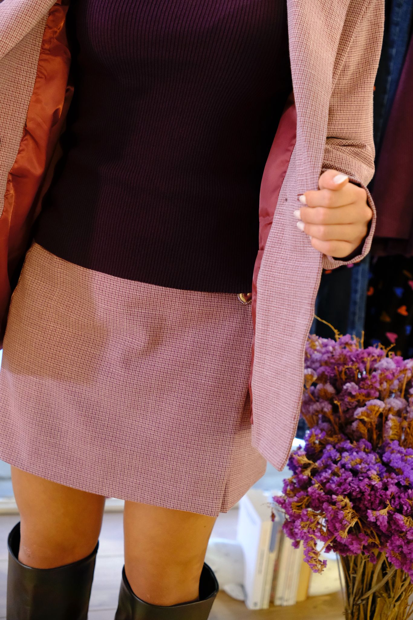 Gonna a quadri - VIOLET