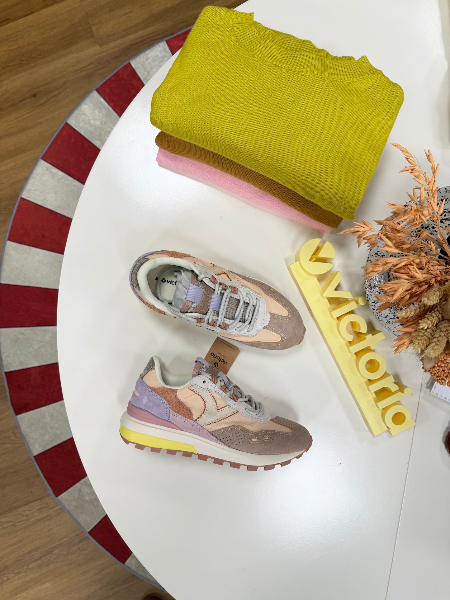 Sneakers Victoria tela - VANIGLIA