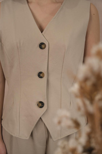 Gilet 009 basic - BEIGE