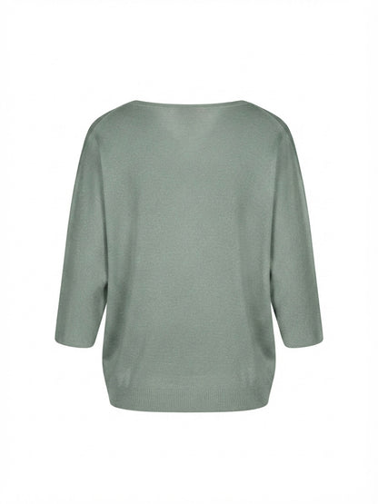 Blusa tinta unita - VERDE SALVIA