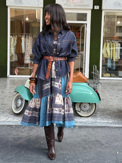 Gonna/Abito gitana - AZZURRO