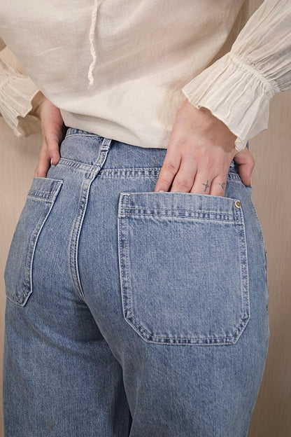 Jeans DY939 palazzo - DENIM CHIARO
