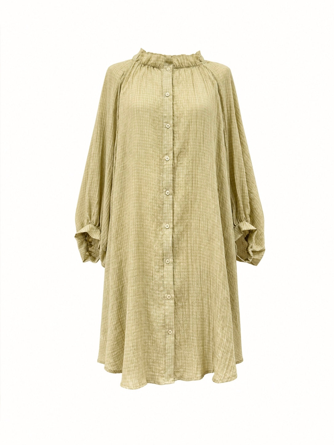 Abito quadretti piccoli - BEIGE