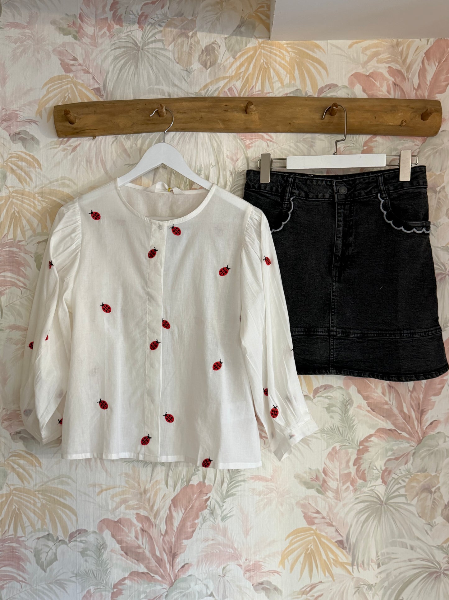 Gonna denim black - NERO