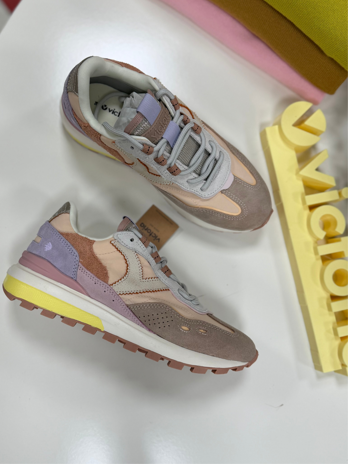 Sneakers Victoria tela - VANIGLIA