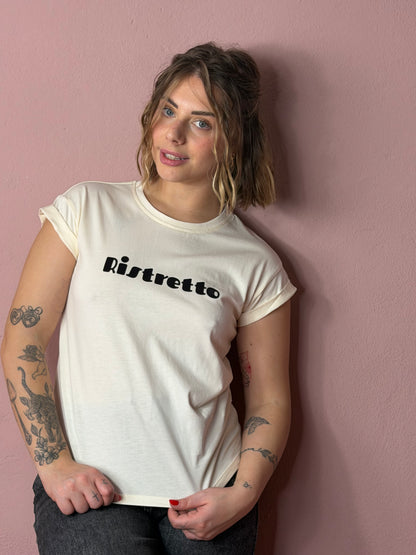T-shirt stampa Ristretto - MARRONE