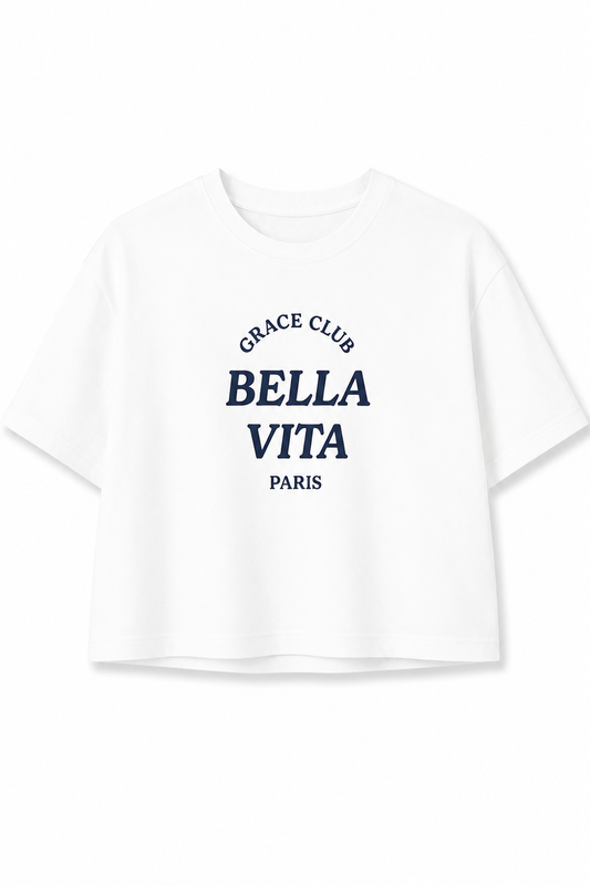 T-shirt bella vita - BIANCO