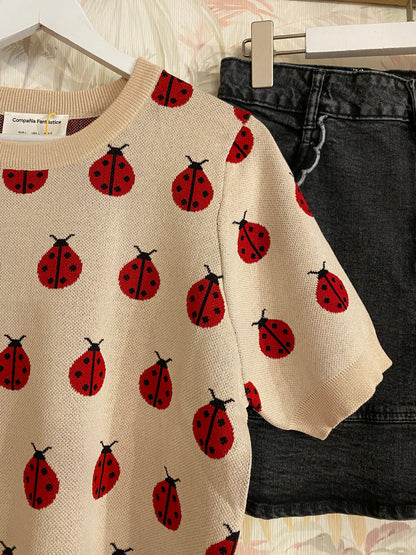 Maglia fantasia coccinelle - BURRO