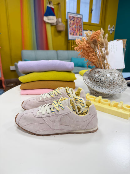 Sneakers camoscio - NUDE