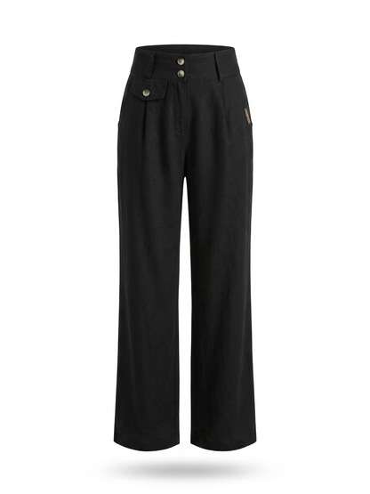 Pantalone tinta unita - NERO