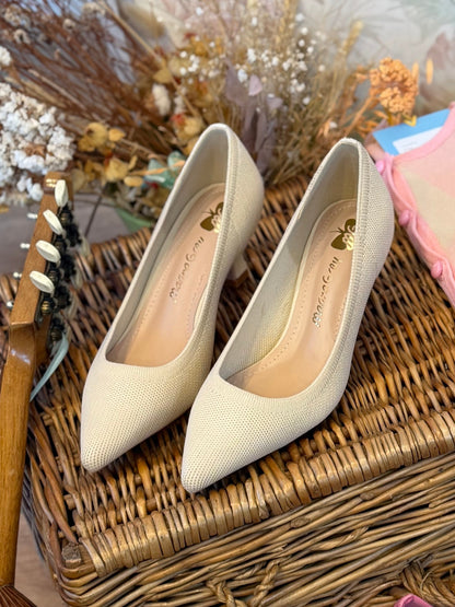 Decolletè Tessuto - BEIGE