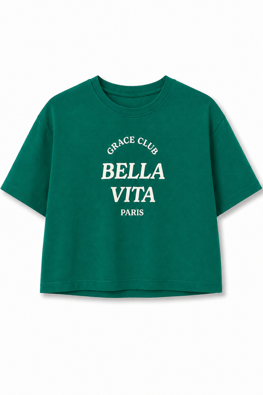 T-shirt bella vita - VERDE