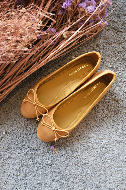 Ballerine C0301SE camoscio - SENAPE
