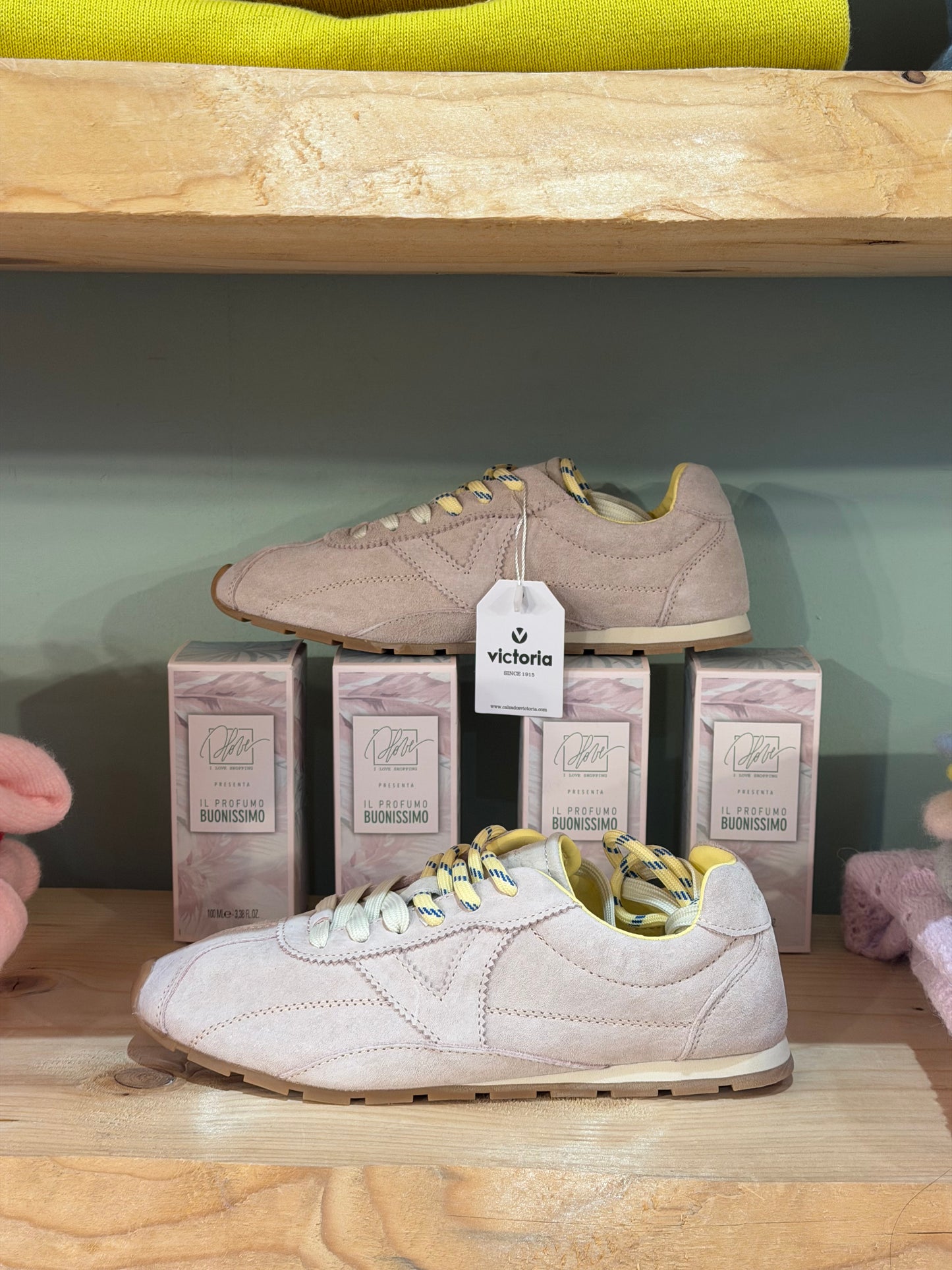 Sneakers camoscio - NUDE