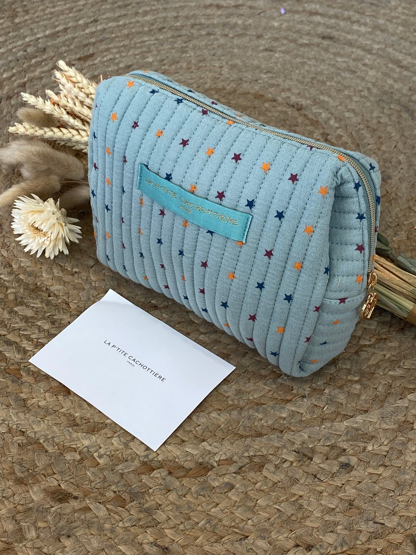 NON FLAT POUCH - TIFFANY/STARS