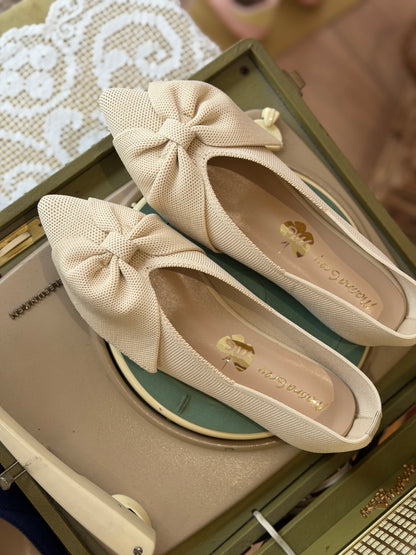 Ballerina fiocco - BEIGE