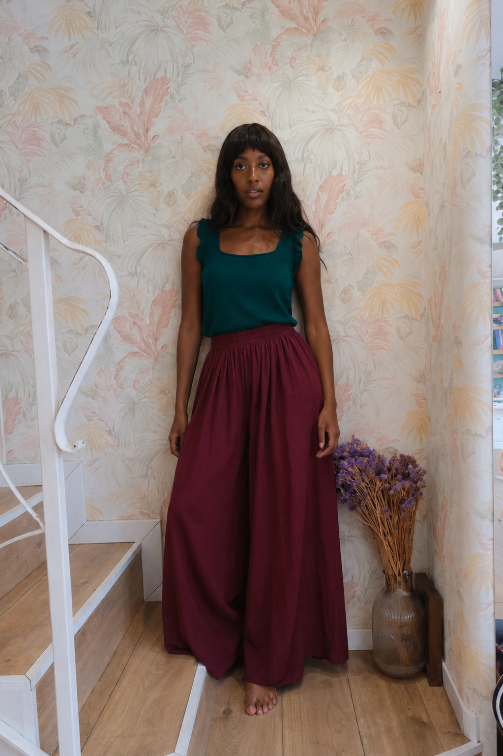 Pantalone gamba larga - BORDEAUX