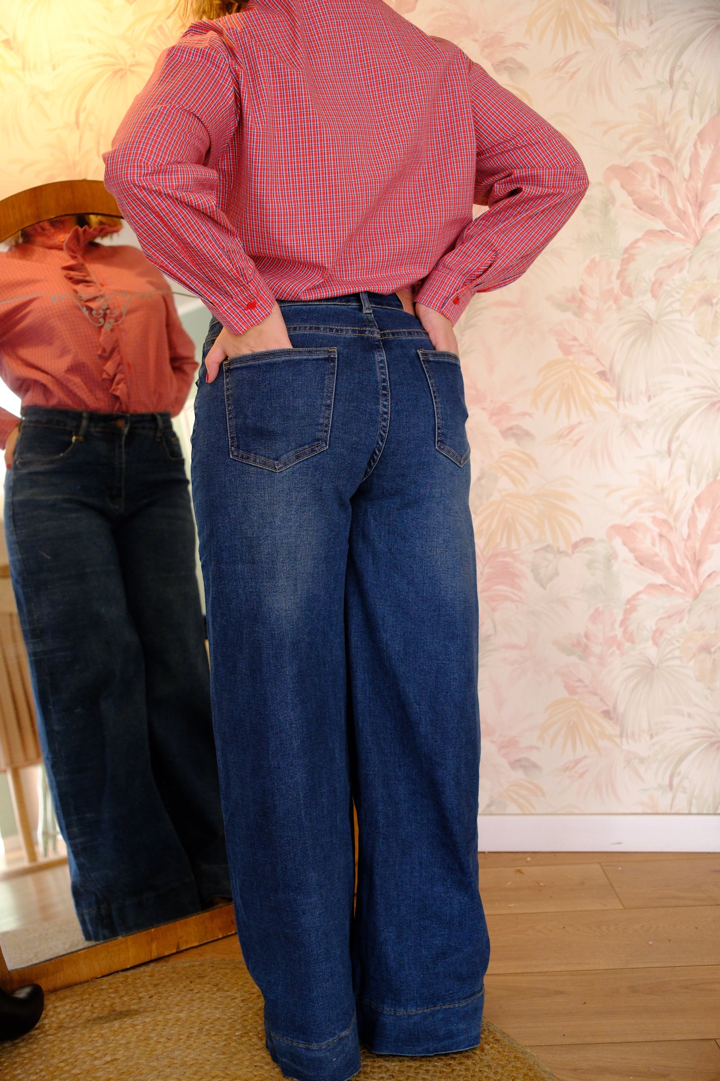 Jeans a palazzo wide leg - DENIM SCURO