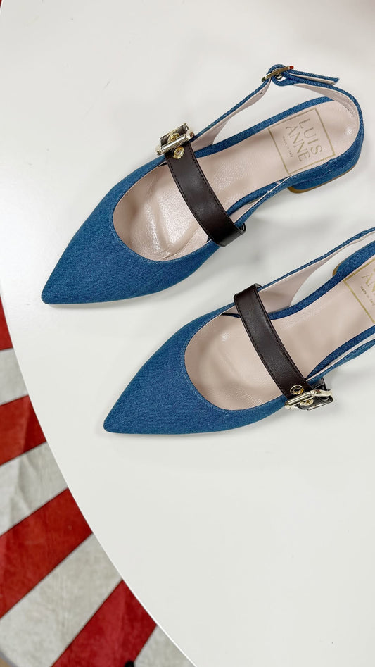 Décolleté Ballerina - BLU DENIM