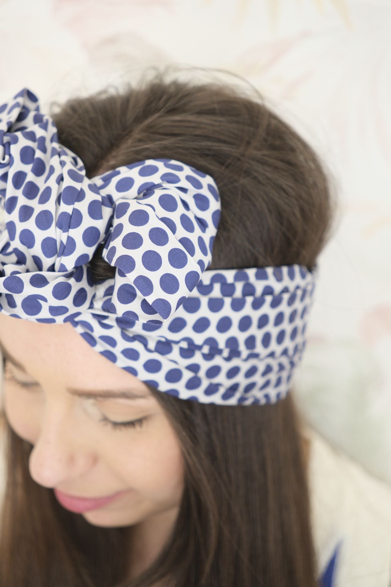 Fascia Capelli pois Grandi - BLUE