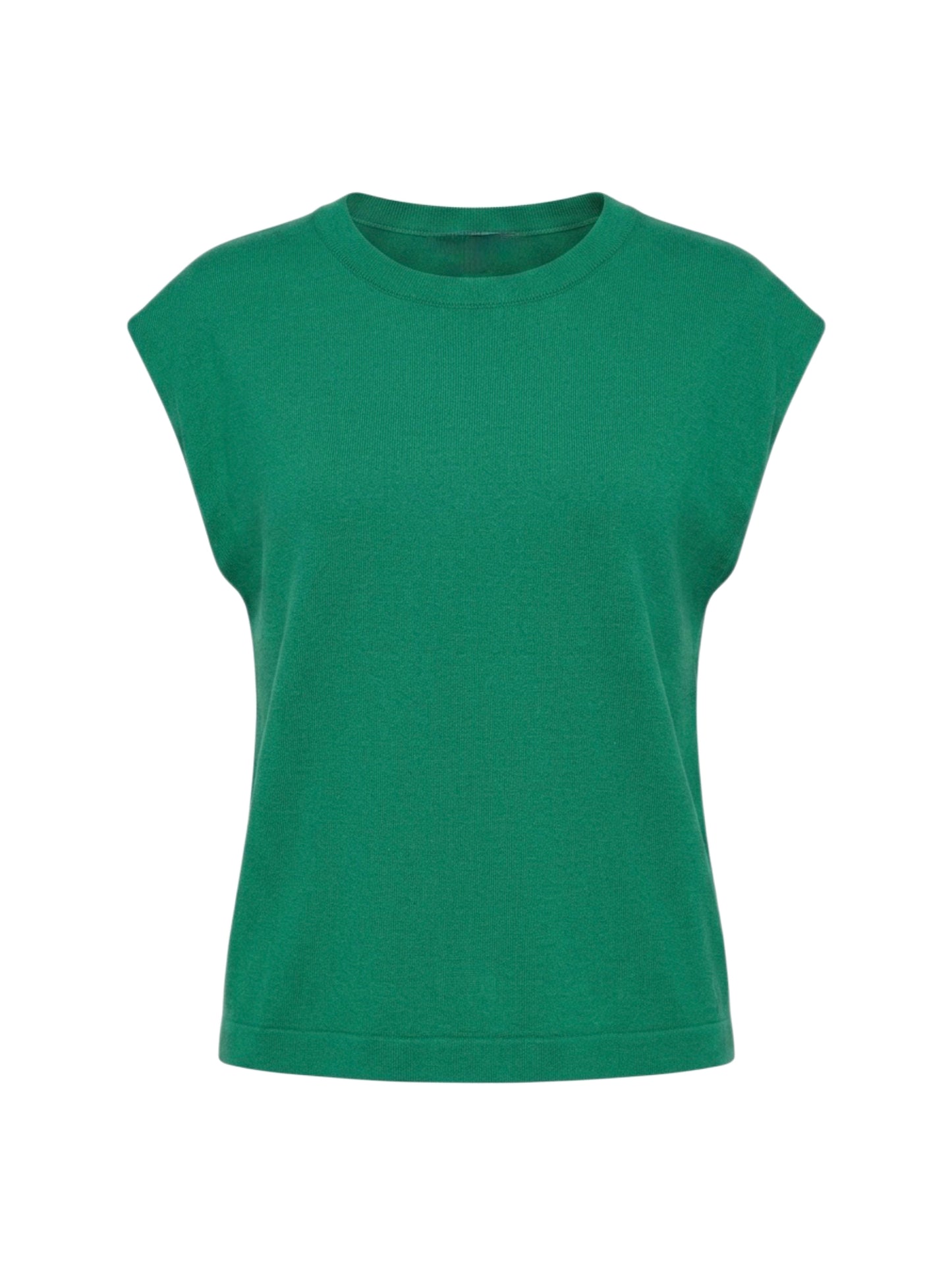 Blusa a maglia tinta unita - VERDE