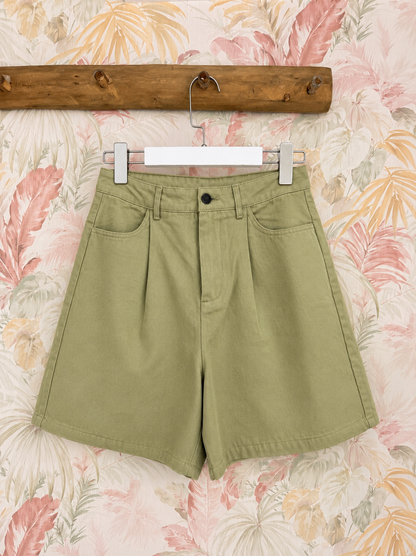 Shorts in tessuto - VERDE ACIDO