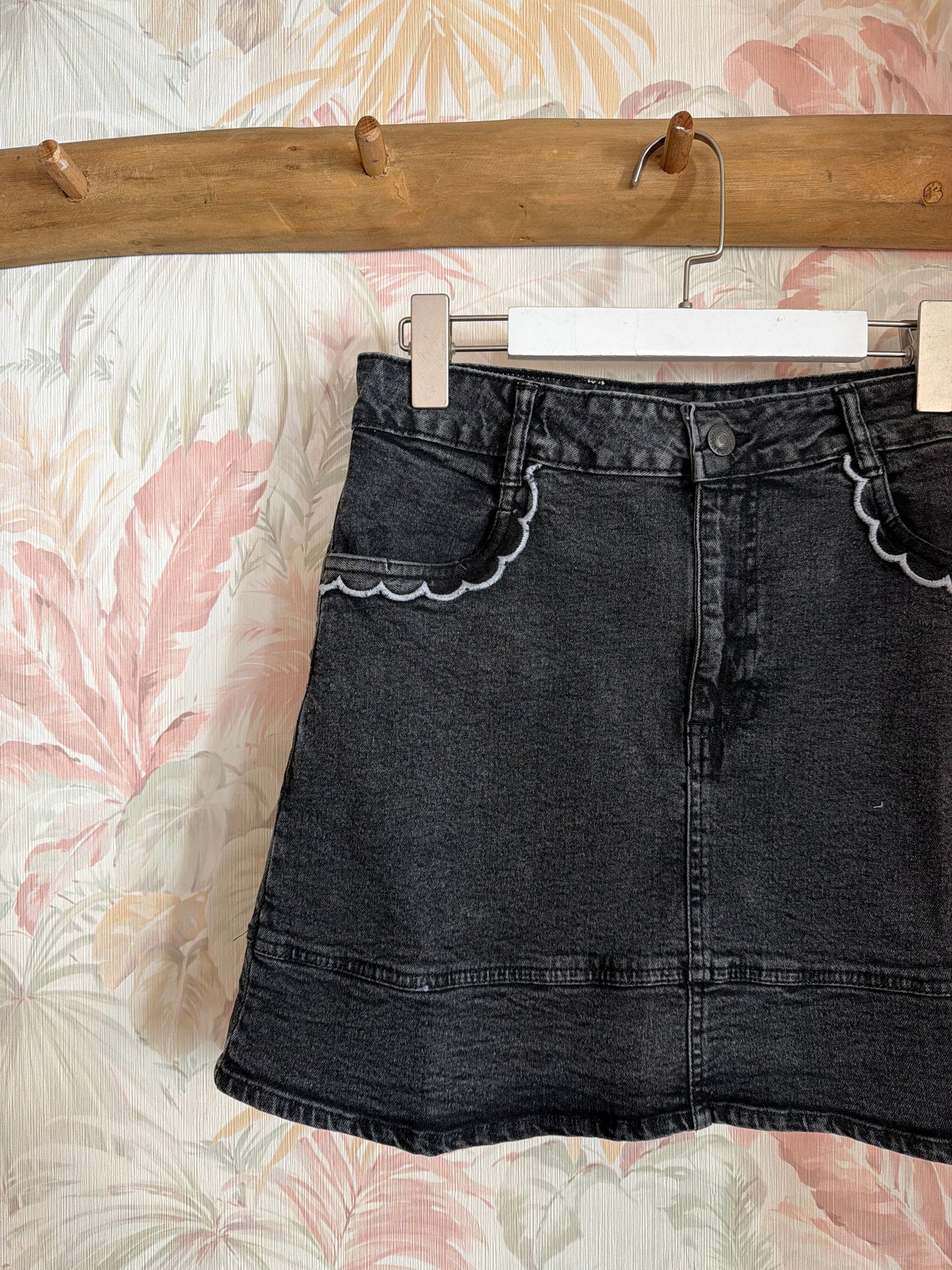 Gonna denim black - NERO