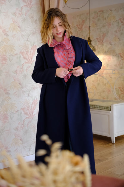Cappotto Colma con cintura - BLUE
