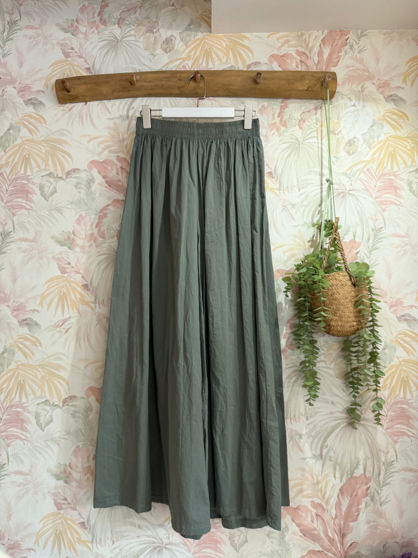 Pantalone gamba larga - VERDE MILITARE