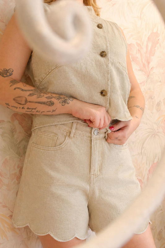 Short nuvola - BEIGE