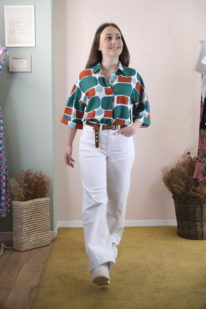 Jeans Bianco Palazzo - BIANCO