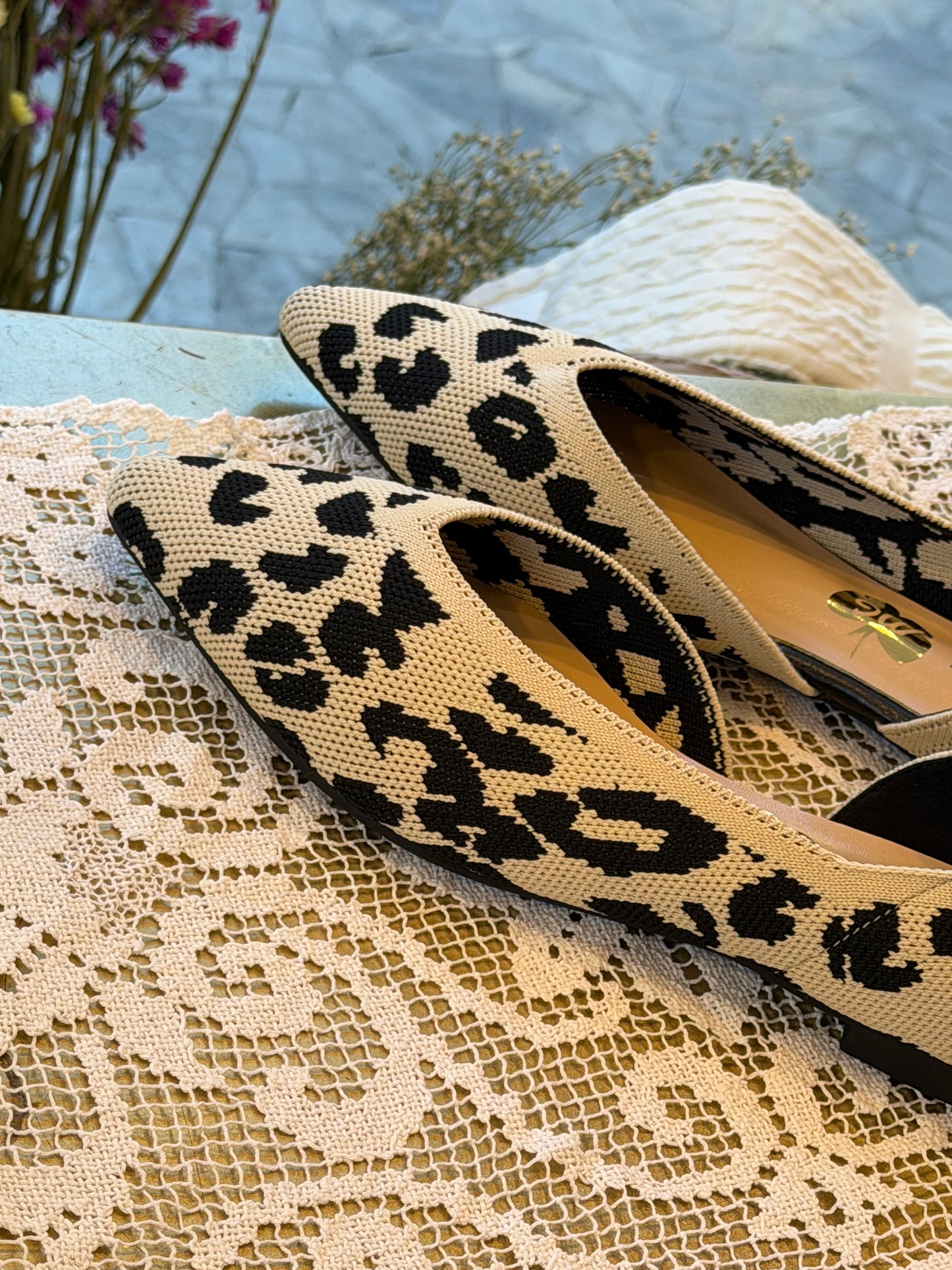 Ballerina leopardata - BEIGE