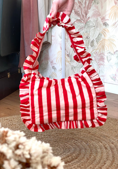 Borsa 51C/40015 Righe - rossa