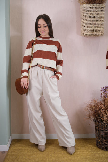 Pantaloni Picasso - ECRU