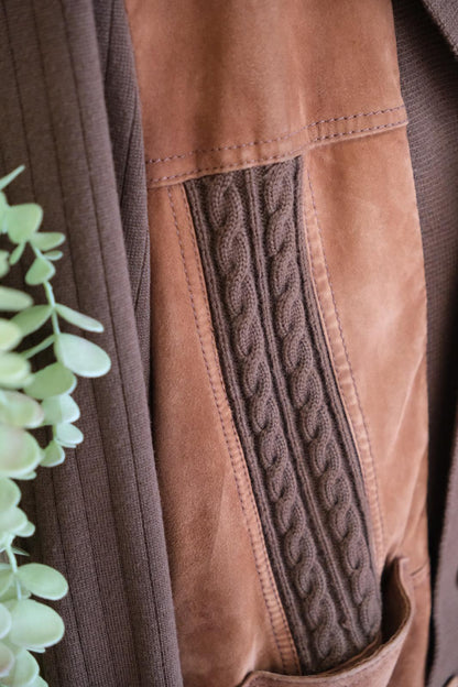 Bomber Vintage in Maglia - MARRONE