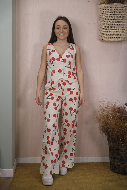 Pantalone 51C/41002 Ciliegie - PANNA