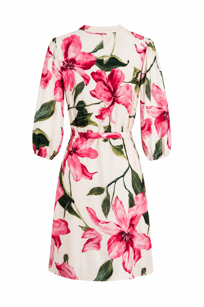 Vestito floreale - PANNA