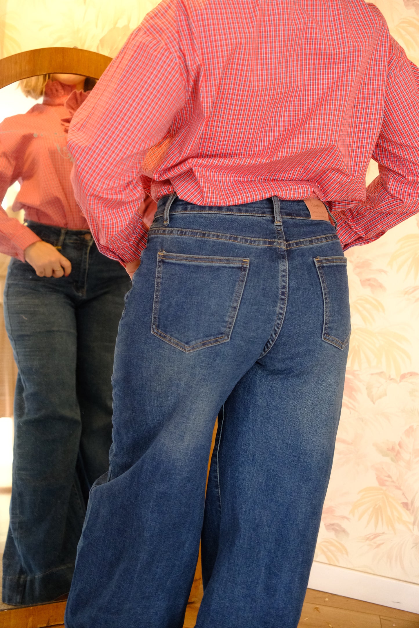 Jeans a palazzo wide leg - DENIM SCURO