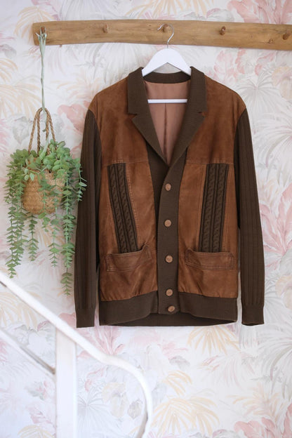 Bomber Vintage in Maglia - MARRONE