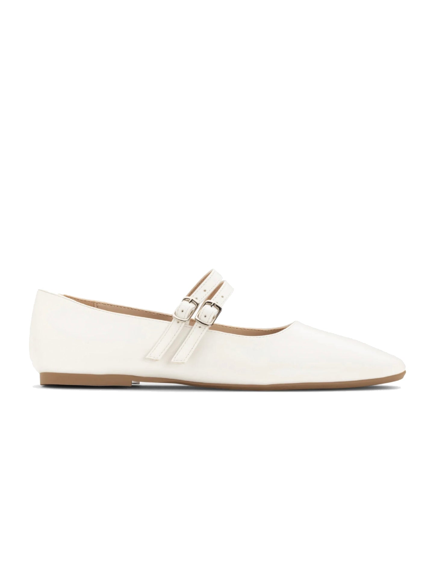 Ballerine con cinturini - BIANCO