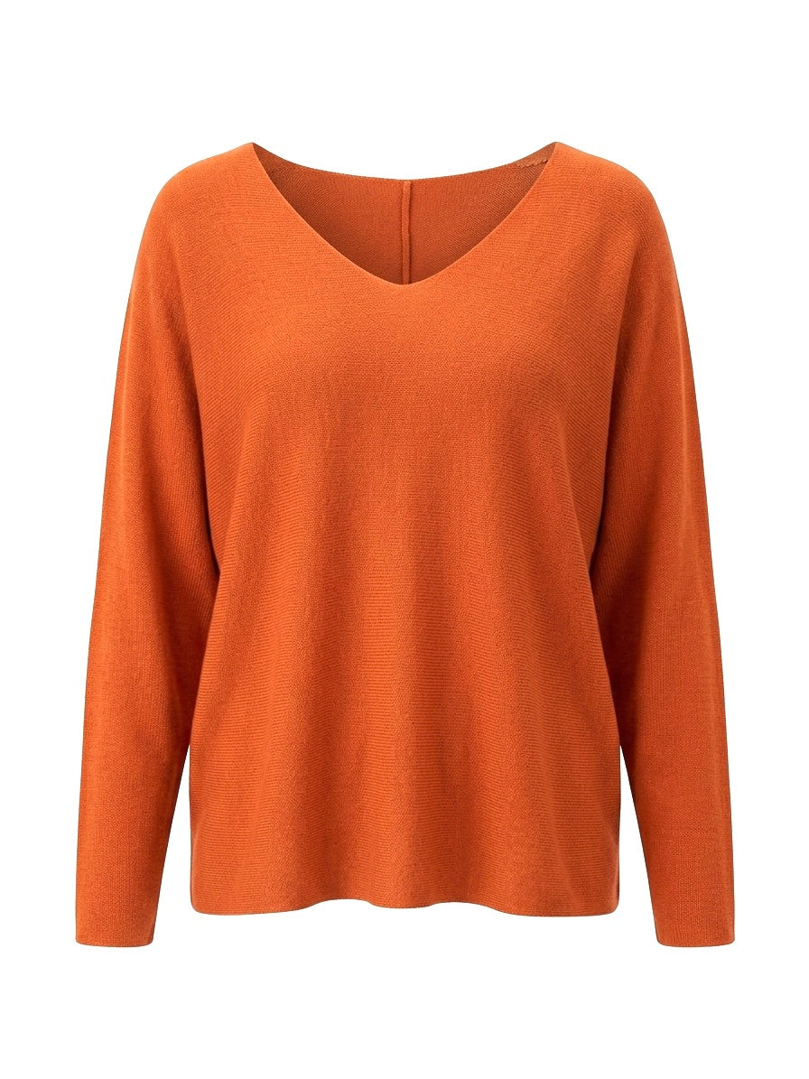 Blusa tinta unita - ARANCIONE