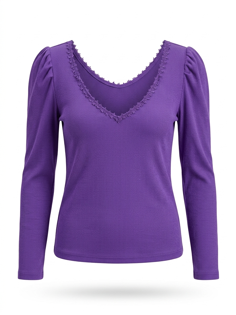 Maglia tinta unita - VIOLA