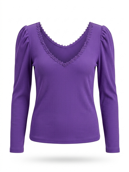 Maglia tinta unita - VIOLA